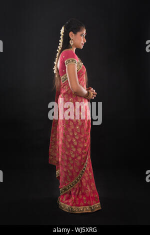 Real Life Saree Side View