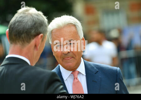 London 3rd September 2019 Sir Alan Duncan MP, former minister, being interviewed on College Green London Credit Ian DavidsonAlamy Live News Stock Photo