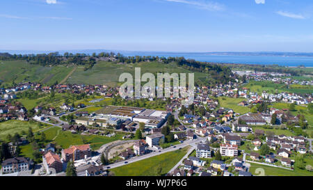 Aerial view Thal SG Stock Photo