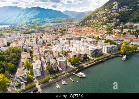 Aerial view - Locarno Stock Photo