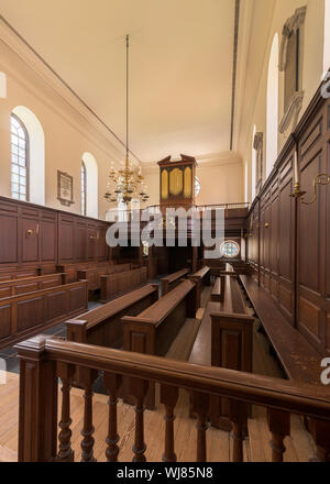 The Chapel in the historic Wren Building on the campus of the College of William and Mary in Williamsburg, Virginia Stock Photo