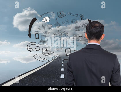 Composite image of asian businessman Stock Photo