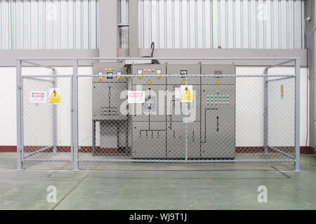 The Control cabinets - All industrial and  manufacturers Stock Photo