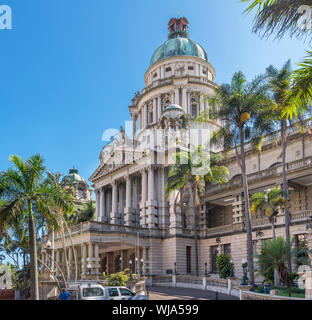 Durban City Hall in Francis Farewell Square, Durban, KwaZulu-Natal, South Africa Stock Photo