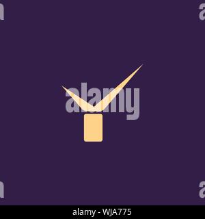 Creative Innovative Initial Letter logo YY Y. Minimal luxury Monogram. Professional initial design. Premium Business typeface. Alphabet symbol. Stock Vector