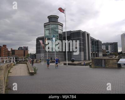 The Royal Armouries museum by the river aire in Leeds Yorkshire England Stock Photo