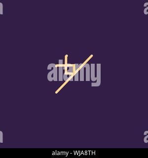 Creative Innovative Initial Letter logo YY Y. Minimal luxury Monogram. Professional initial design. Premium Business typeface. Alphabet symbol. Stock Vector