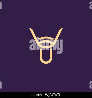 Creative Innovative Initial Letter logo YY Y. Minimal luxury Monogram. Professional initial design. Premium Business typeface. Alphabet symbol. Stock Vector