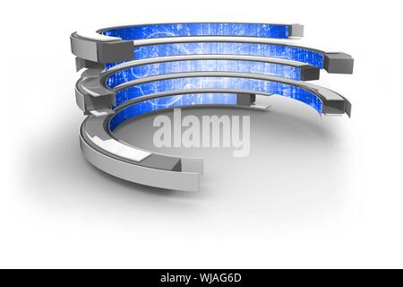 Key on abstract screen Stock Photo