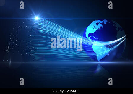 Global technology background Stock Photo