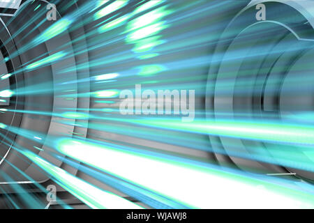 Abstract blue design in futuristic structure Stock Photo