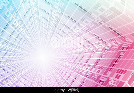 Information Highway on the Internet with Data Blocks Stock Photo