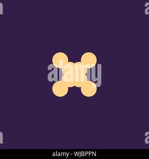 Creative Innovative Initial Letter logo XX X. Minimal luxury Monogram. Professional initial design. Premium Business typeface. Alphabet symbol Stock Vector