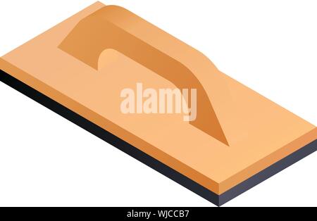 Carpenter tool icon. Isometric of carpenter tool vector icon for web design isolated on white background Stock Vector
