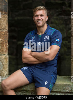 Scotland's Chris Harris during the squad announcement at Linlithgow Palace. Stock Photo