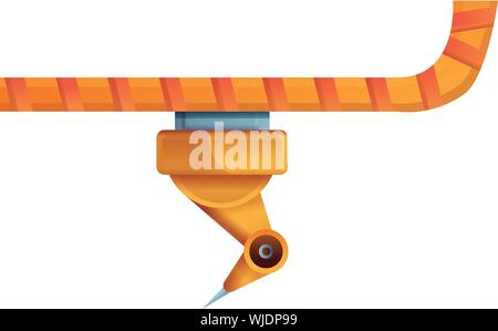 Robot assembly line icon. Cartoon of robot assembly line vector icon for web design isolated on white background Stock Vector