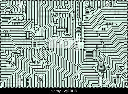 Hi-tech industrial electronic background Stock Photo