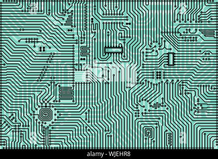 Hi-tech industrial electronic background Stock Photo