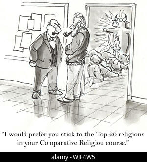 Comparative Religion Class Stock Photo