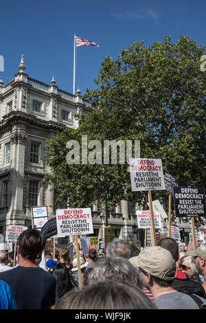 Pro Democracy rally, London 31st Aug 2019 Stock Photo