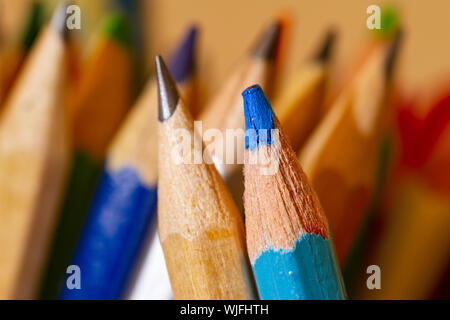 Education or back to school Concept. macro Pencil Stock Photo