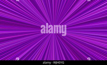 Purple psychedelic abstract striped starburst background design - vector blast illustration Stock Vector