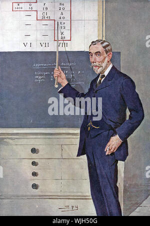 WILLIAM RAMSAY (1852-1916) Scottish chemist as drawn by Spy for Vanity Fair Stock Photo