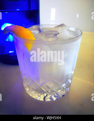 Vodka Martini on the Rocks Close Up, USA Stock Photo