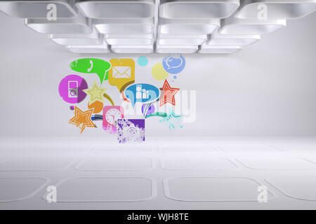 Splash showing applications Stock Photo