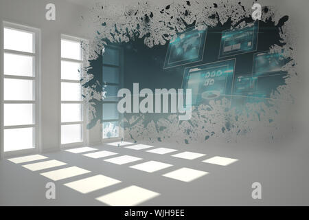 Splash showing technology interface Stock Photo