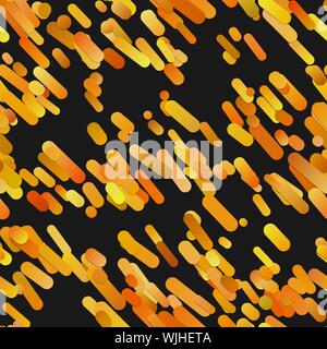 Orange seamless modern gradient diagonal rounded stripe pattern background - vector graphic Stock Vector