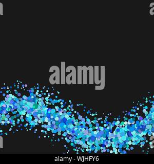 Abstract blank wave dispersed confetti dot background - vector graphic design Stock Vector
