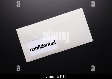 confidential or top secret letter showing business post concept Stock Photo