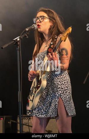 Leeds, UK. Saturday 24 August 2019. ZUZU performing at Leeds Festival. The annual rock music festival Attended by 75,000, Taking place over August bank holiday weekend.   Credit: Jason Richardson/Alamy Live News Stock Photo