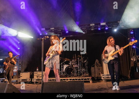 Leeds, UK. Saturday 24 August 2019. ZUZU performing at Leeds Festival. The annual rock music festival Attended by 75,000, Taking place over August bank holiday weekend.   Credit: Jason Richardson/Alamy Live News Stock Photo