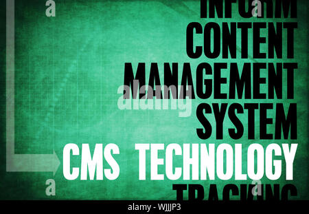 CMS Technology Core Principles as a Concept Stock Photo