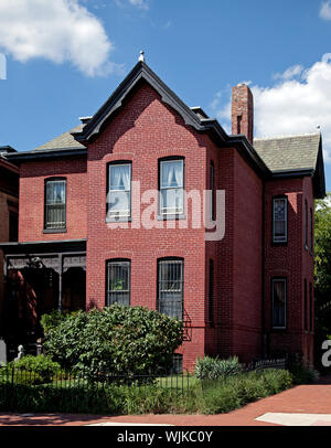 Historic Victorian architecture at LeDroit Park, a neighborhood in NW, Washington, D.C Stock Photo