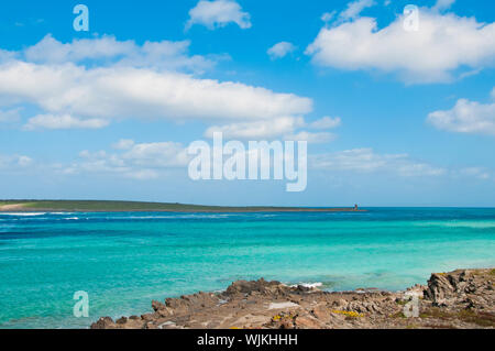 rocks on the beach of Stintino in Sardinia Stock Photo