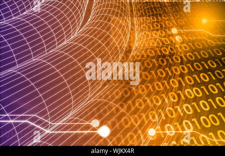 Information Exchange and a Transfer of Knowledge Stock Photo