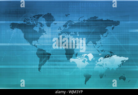 Global Information Technology Startup as a Image Stock Photo