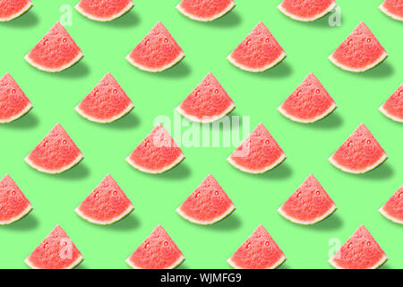 Trendy Pattern done with summer fruits background Stock Photo