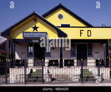 Home of legendary rock 'n' roll singer Fats Domino was severely damaged during Hurricane Katrina in 2005. New Orleans, Louisiana Stock Photo