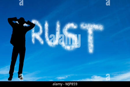 Composite image of trust written in white in sky Stock Photo