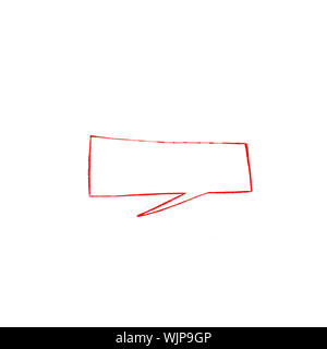 talk box isolated on white background Stock Photo
