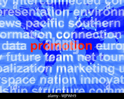 Promotion Word Cloud  Showing Discount Bargain Or Markdown Stock Photo