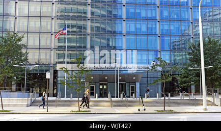 The Anthony J. Celebrezze Federal Building in downtown Cleveland, Ohio