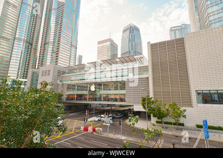 HONG KONG, CHINA - CIRCA FEBRUARY, 2019: Apple store at IFC shopping mall in Hong Kong. Stock Photo