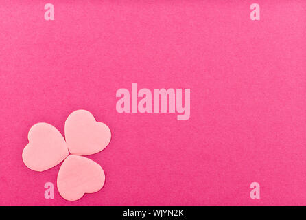Valentine's Day greeting card on the white background. Stock Photo