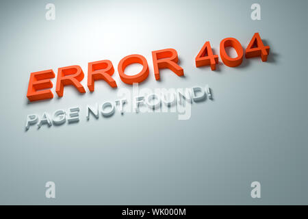 An image of an Error 404 - Page not found! Stock Photo