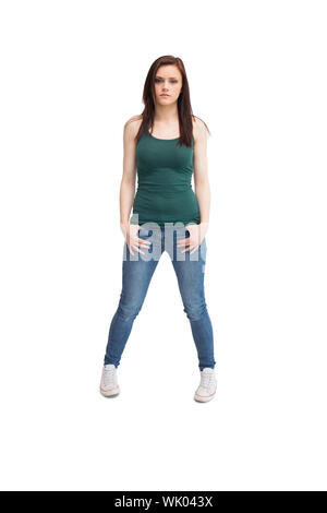 Casual young woman posing Stock Photo